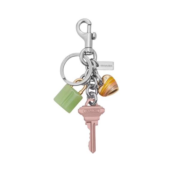 Coach Bag Charm Heart • Coach Heart Keychain • Coach Lock Keychain - Picture 1 of 2